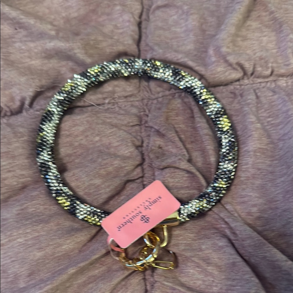 Simply Southern rhinestone wrist keychain. NWT. Retail 20
